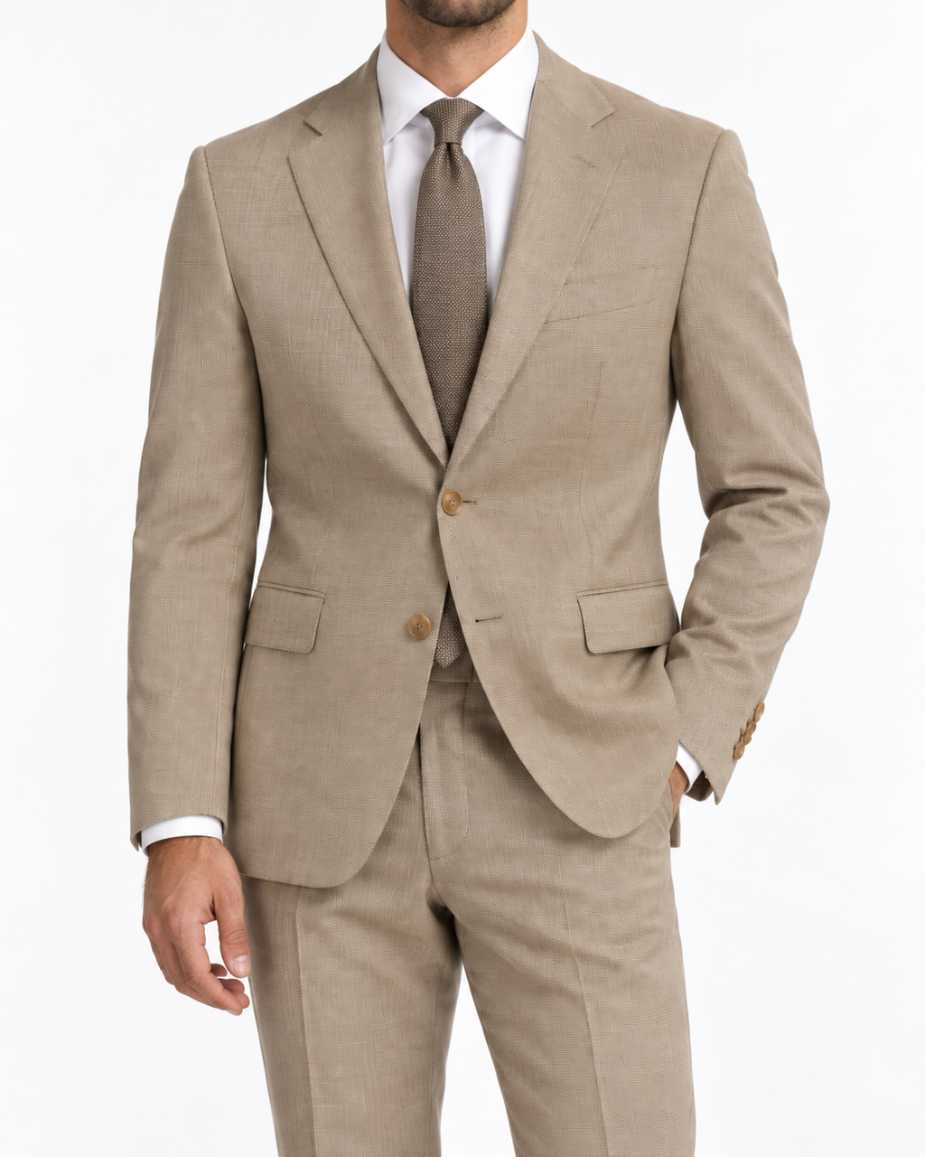 ARCON Sand Beige Tailored Suit