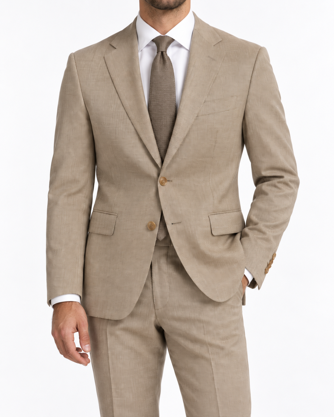 ARCON Sand Beige Tailored Suit