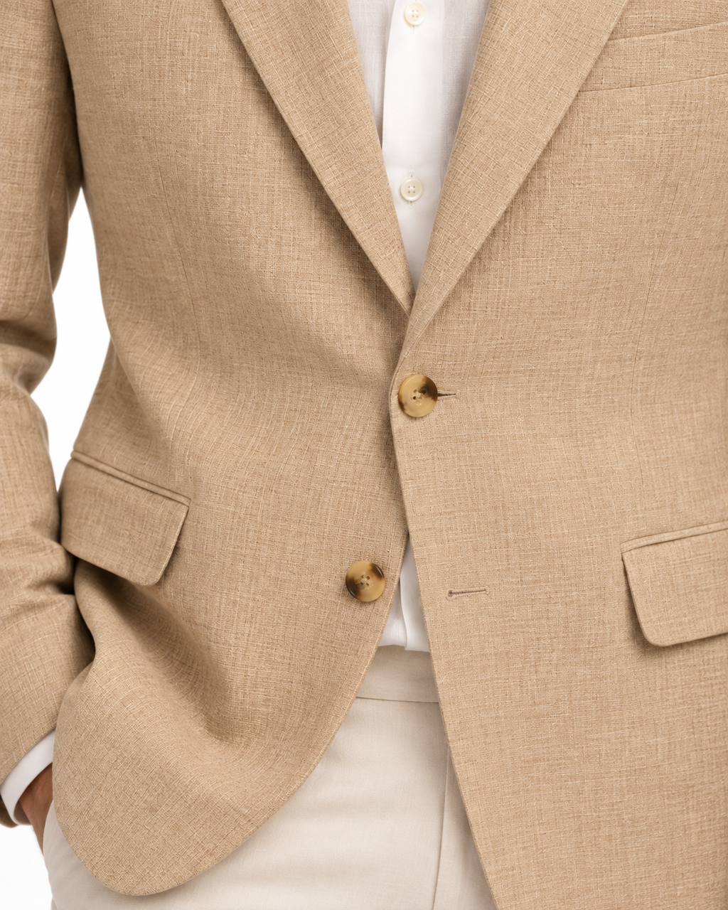 ARCON Sand Linen Blazer