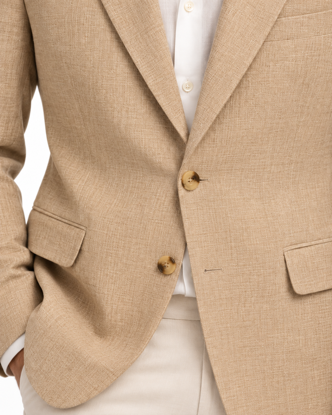 ARCON Sand Linen Blazer