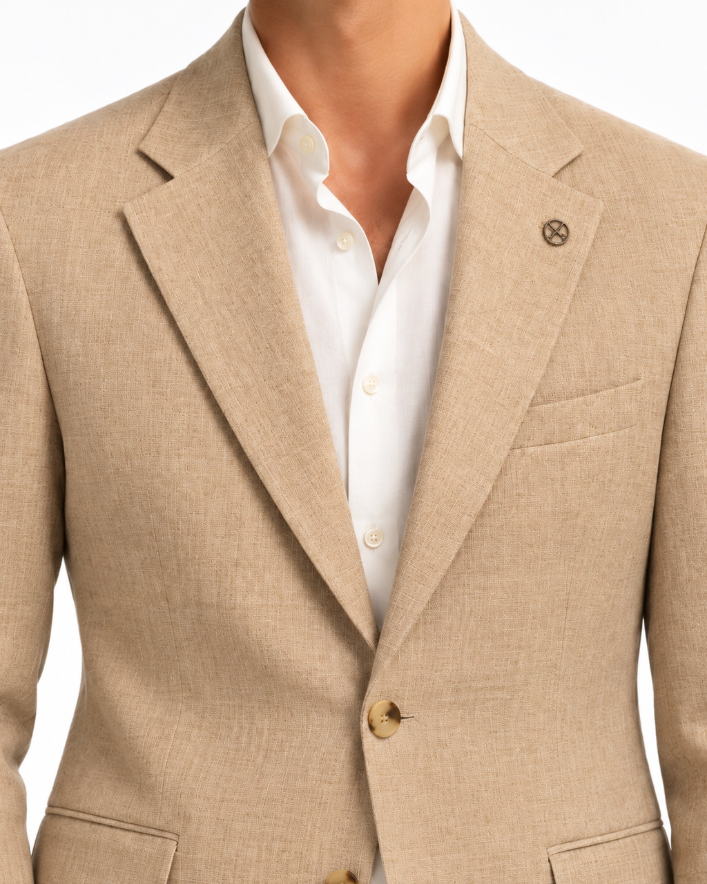 ARCON Sand Linen Blazer