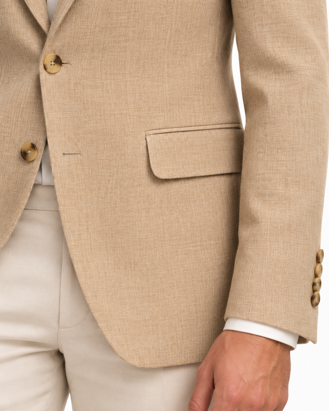 ARCON Sand Linen Blazer