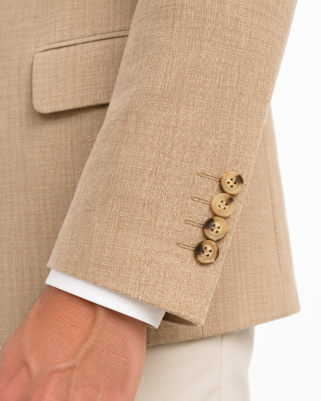ARCON Sand Linen Blazer