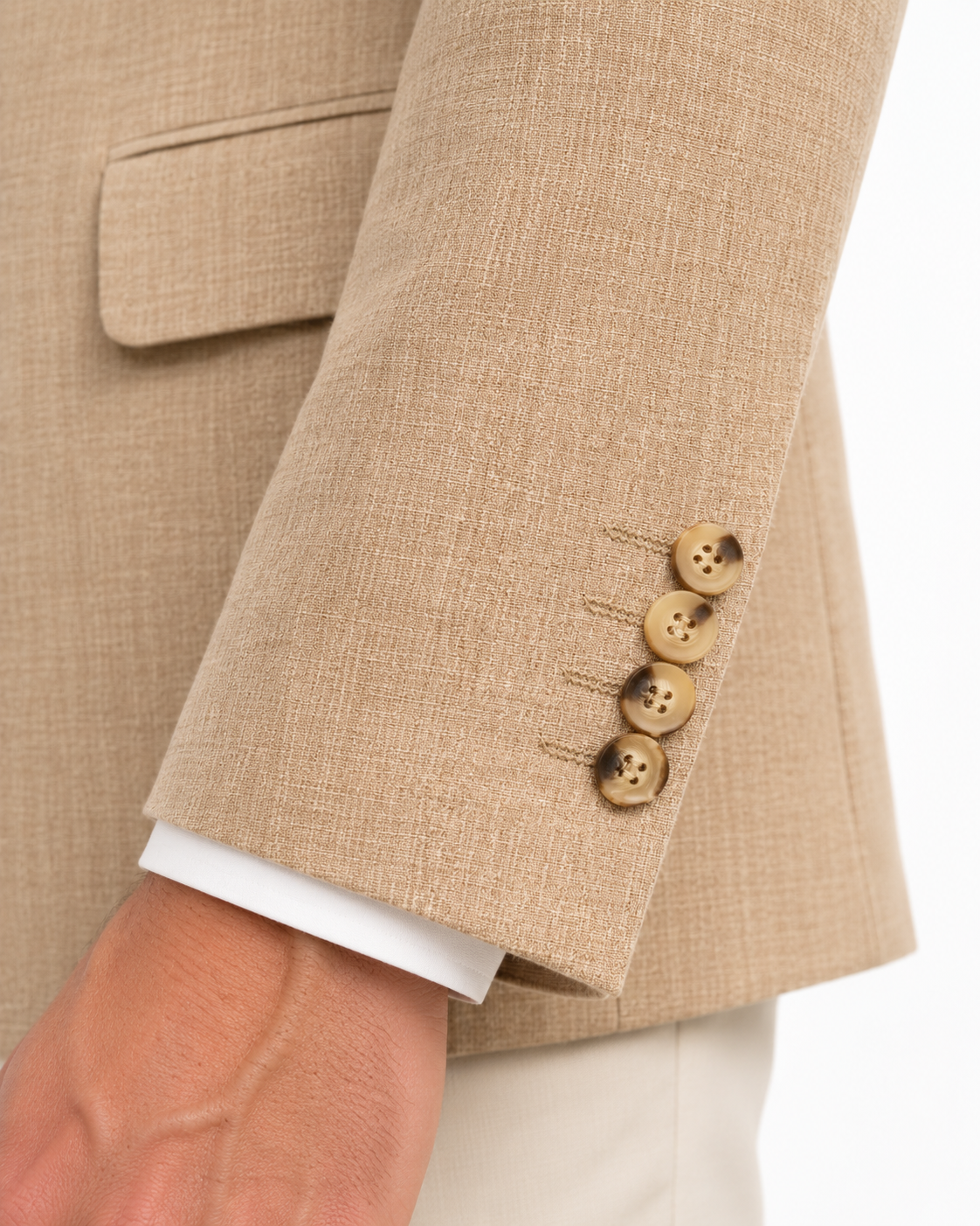 ARCON Sand Linen Blazer