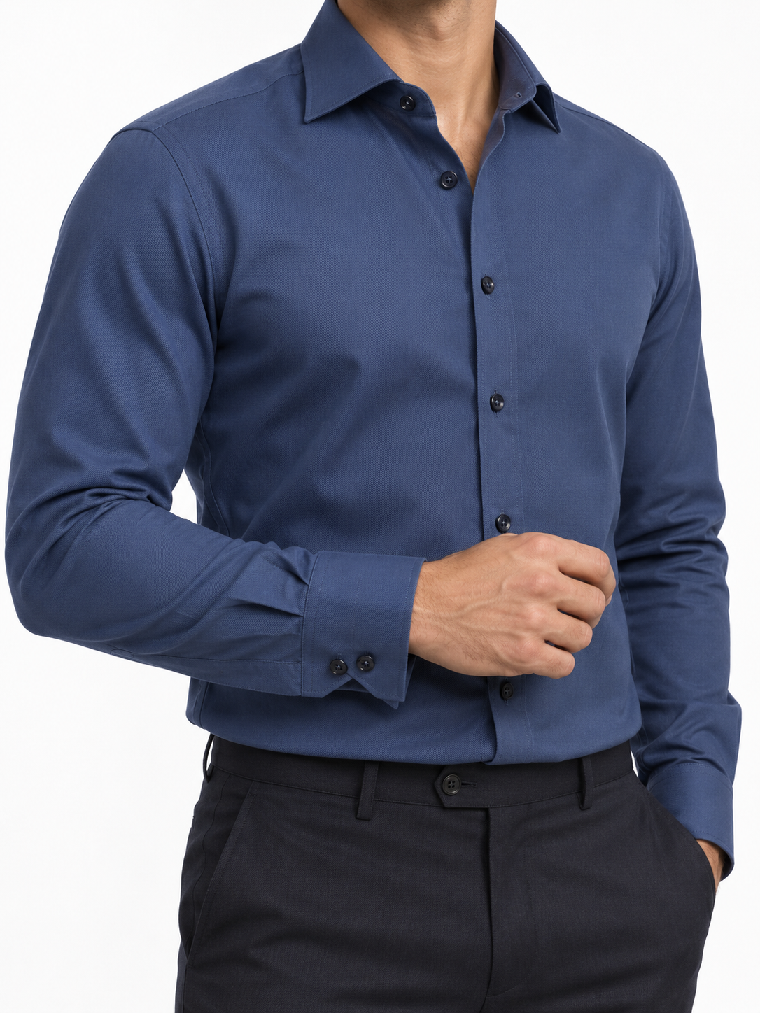 ARCON Steel Blue Tailored Dress Shirt