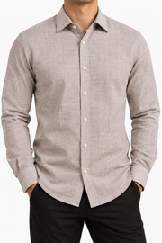 ARCON Sand Linen-Texture Shirt