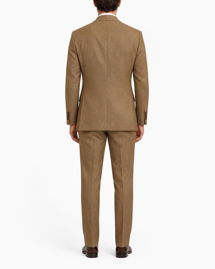 Arcon Camel Two-Button Suit back view