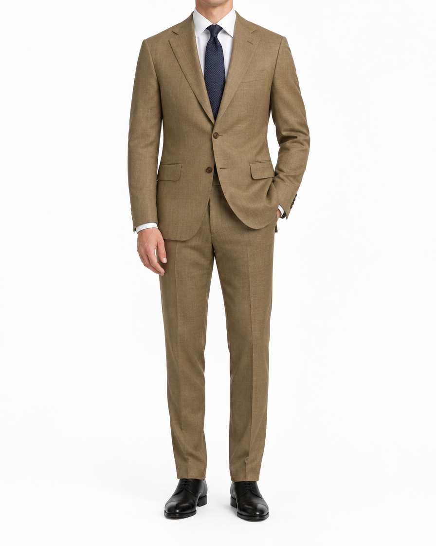 Arcon Camel Two-Button Suit front view