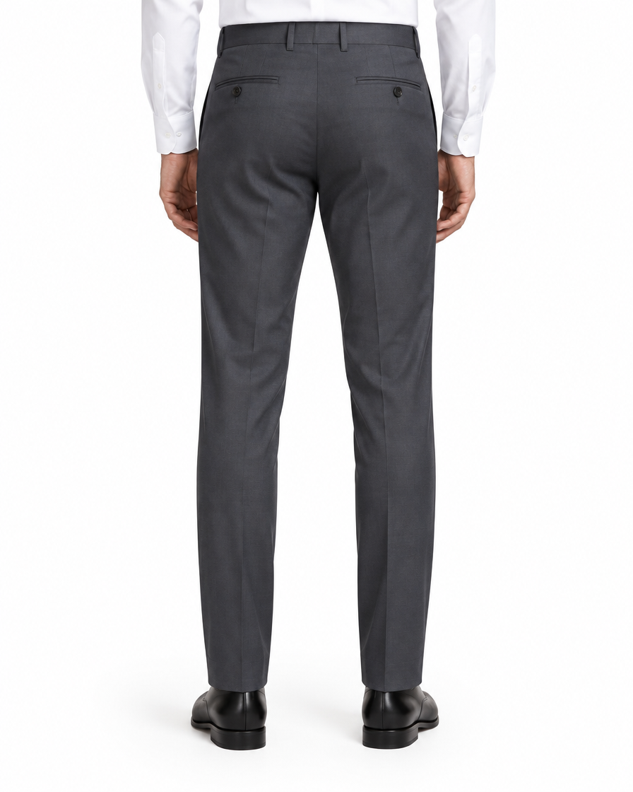 Arcon Charcoal Tailored Trousers back view