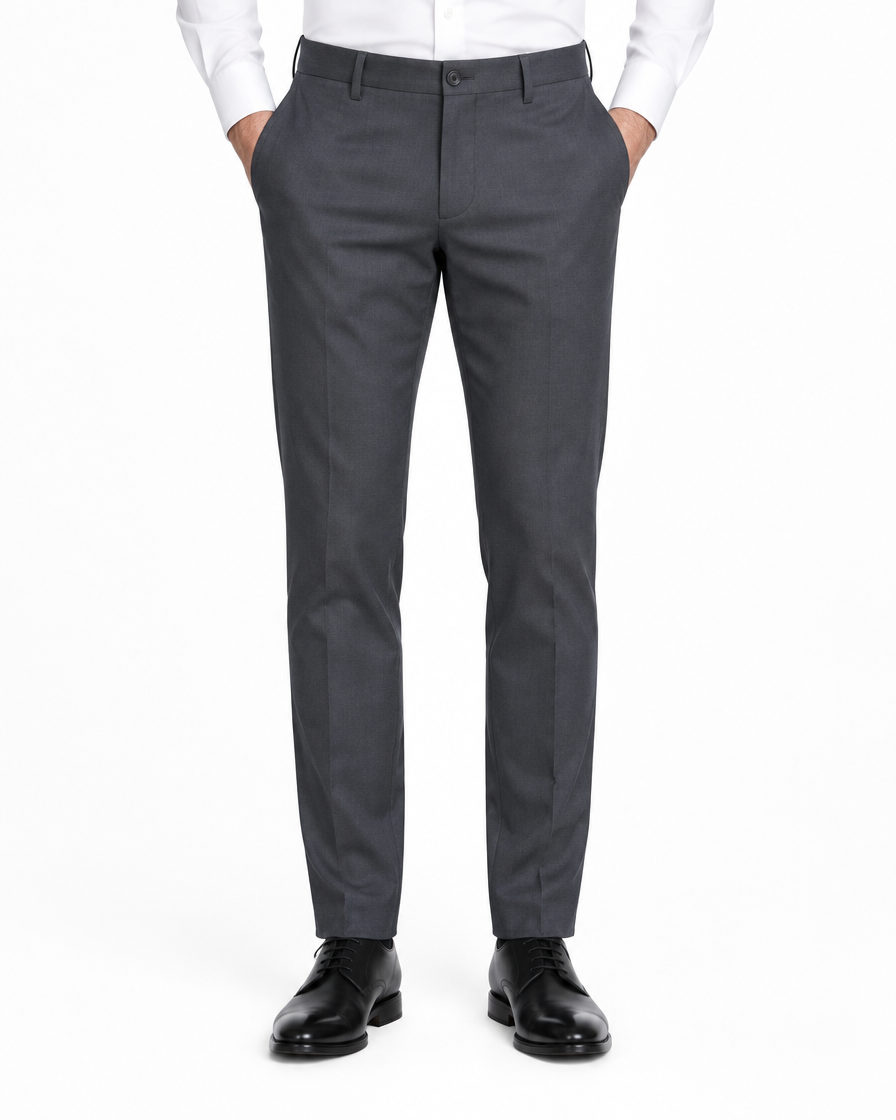 Arcon Charcoal Tailored Trousers front view