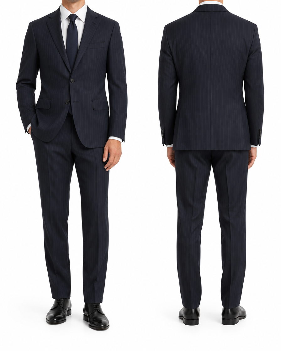 Arcon Deep Navy Two-Button Suit back view