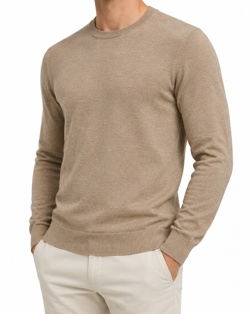 Arcon Beige Long-Sleeve Knit Top angle