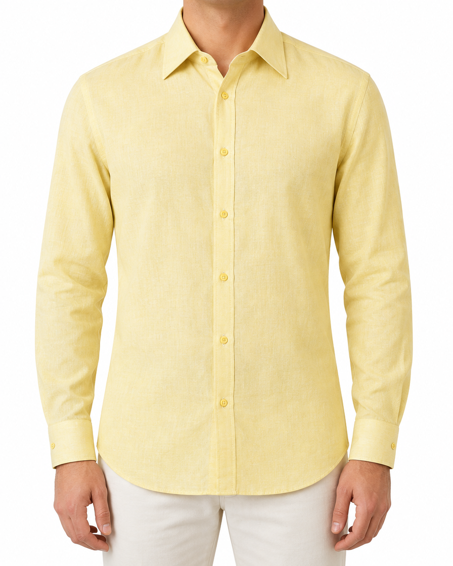 Arcon Pale Yellow Long-Sleeve Shirt front