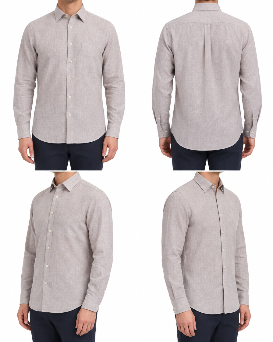 Arcon Beige Long-Sleeve Shirt 7 back