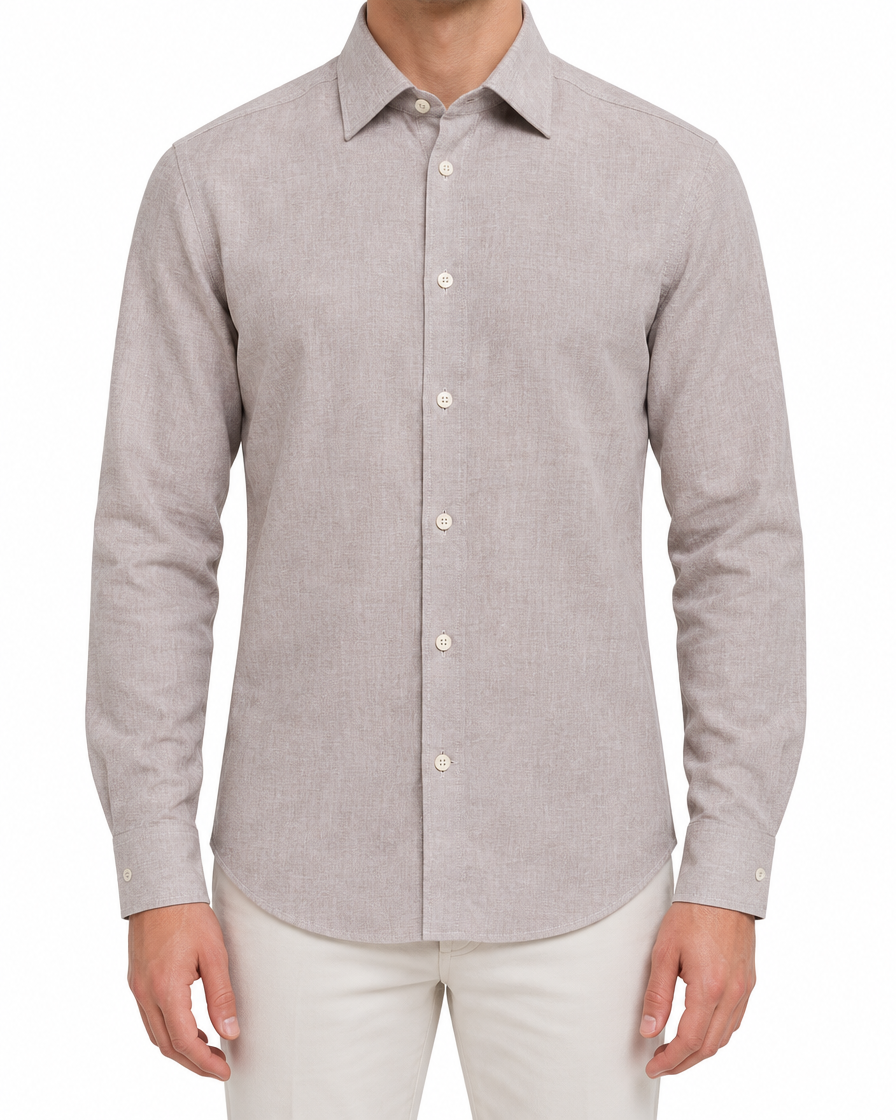 Arcon Beige Long-Sleeve Shirt 7 front