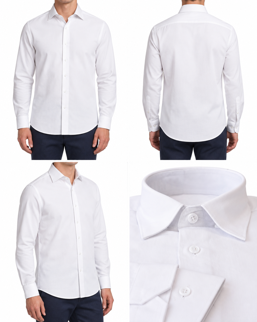 Arcon White Long-Sleeve Shirt 9 back