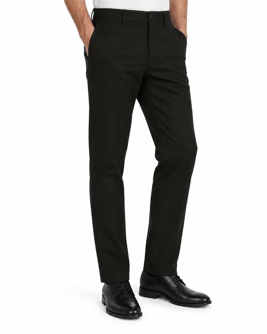 Arcon Black Tailored Trousers 25 angle